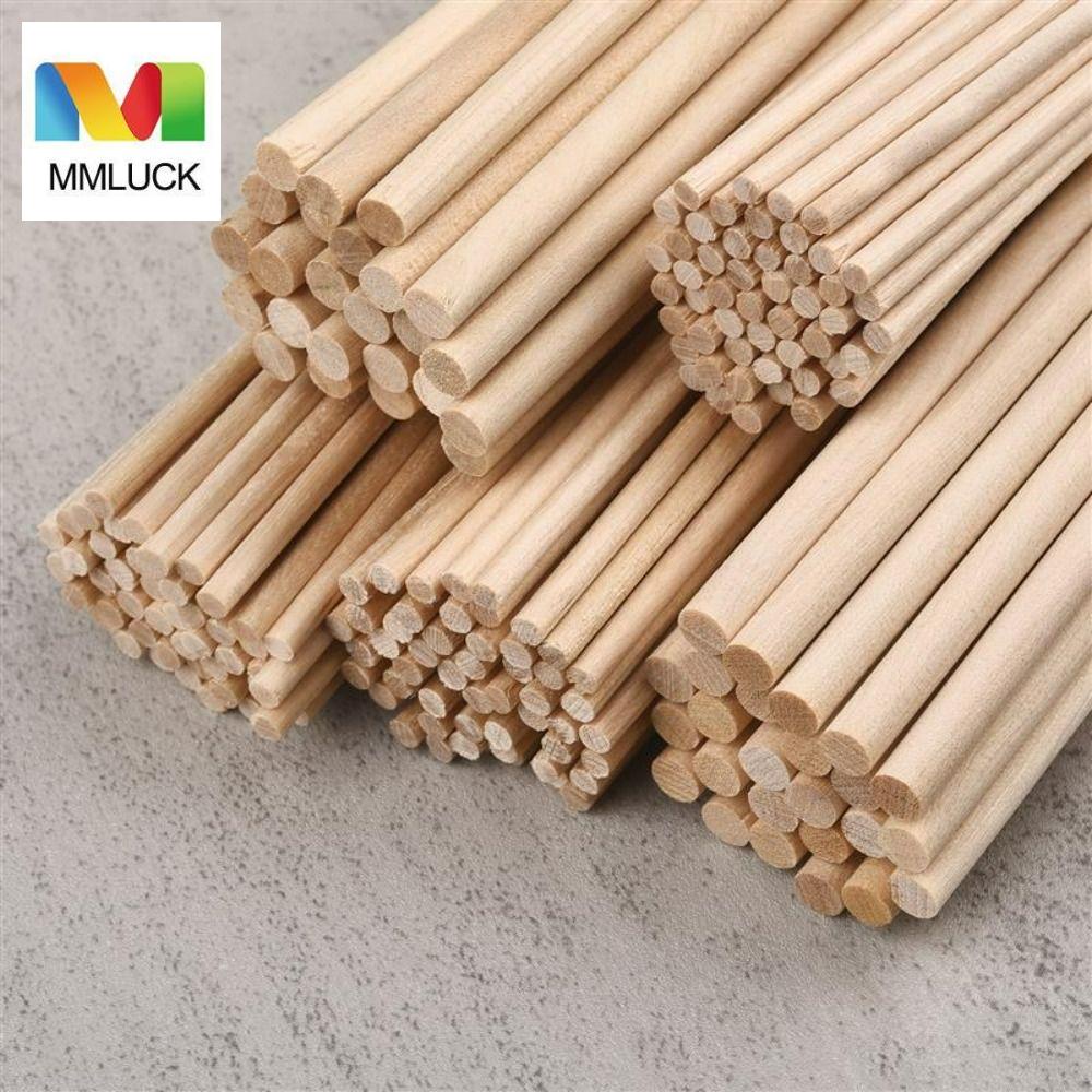 MMULCK Bộ Que Gỗ Tròn Dùng Làm Đồ Chơi Giải Trí DIY