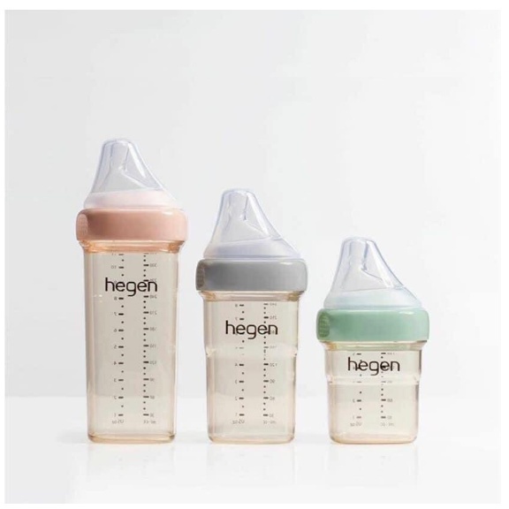 Bộ nắp đậy núm ti và cổ nối bình sữa Hegen