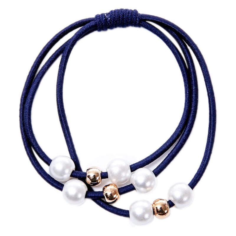 Dây Cột Tóc Co Giãn Đính Hạt Ngọc Trai Giả Thanh Lịch Cho Nữ