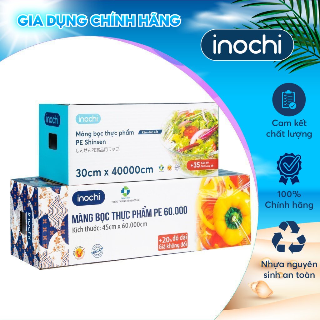 Màng bọc thực phẩm Inochi- PE Shinsen 30cm x 40.000/60.000cm