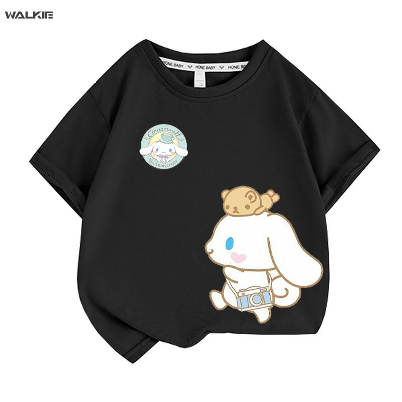Áo Thun Cotton Tay Ngắn In Hình Cinnamoroll Dễ Thương Cho Nữ