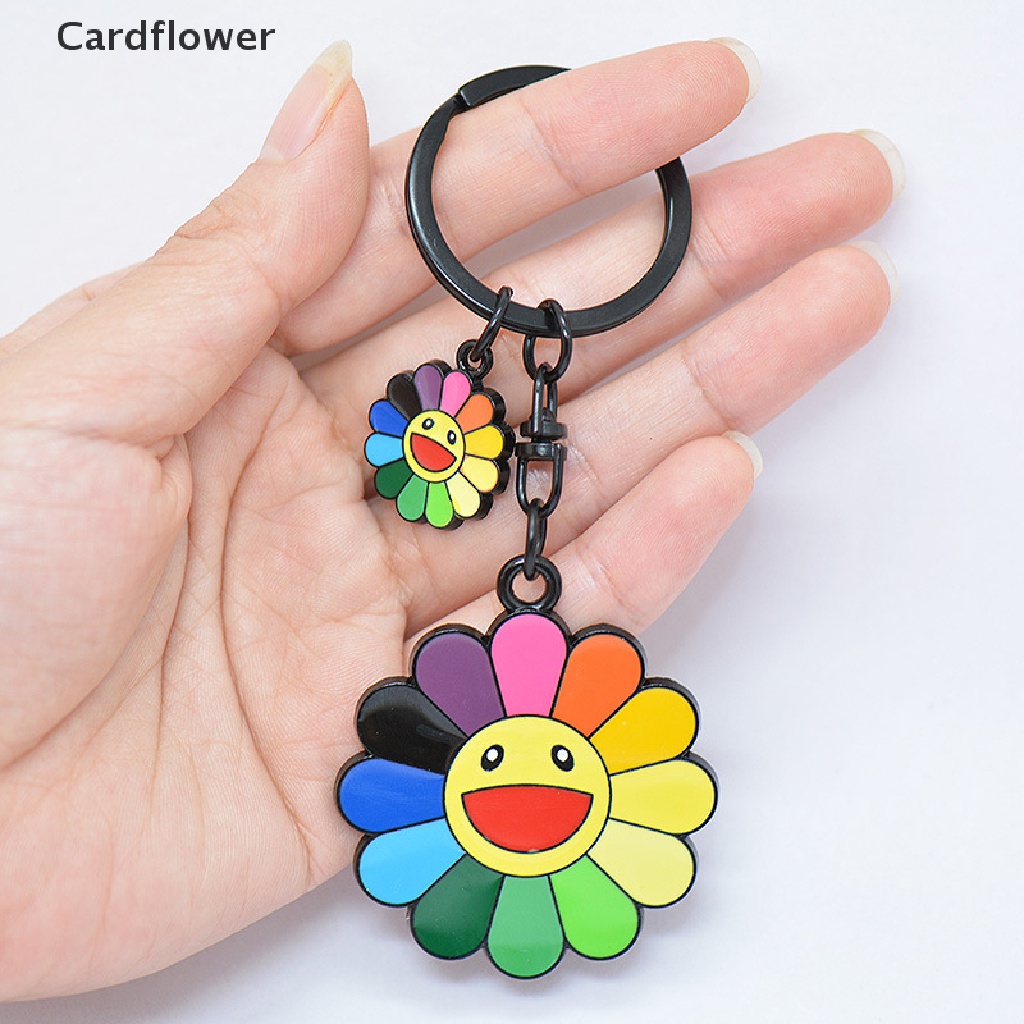< Cardflower > Móc Khóa Hình Hoa Hướng Dương Nhiều Màu Sắc Dễ Thương Dành Cho Nữ / Túi Xách / Quà Tặng Đám Cưới
