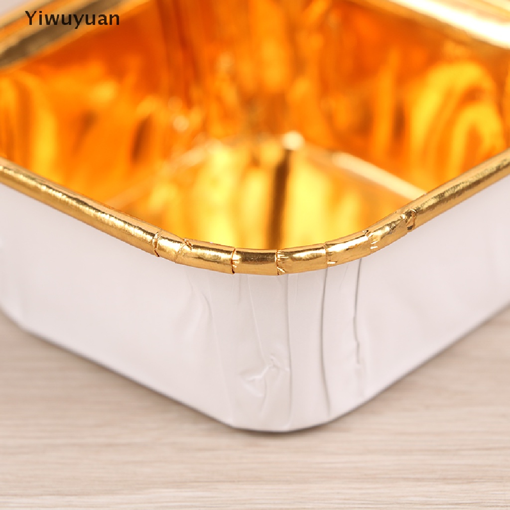 Bộ 50 Cốc Làm Bánh Cuộn Hình Vuông Bằng Vải Voan Chịu Nhiệt Độ Cao