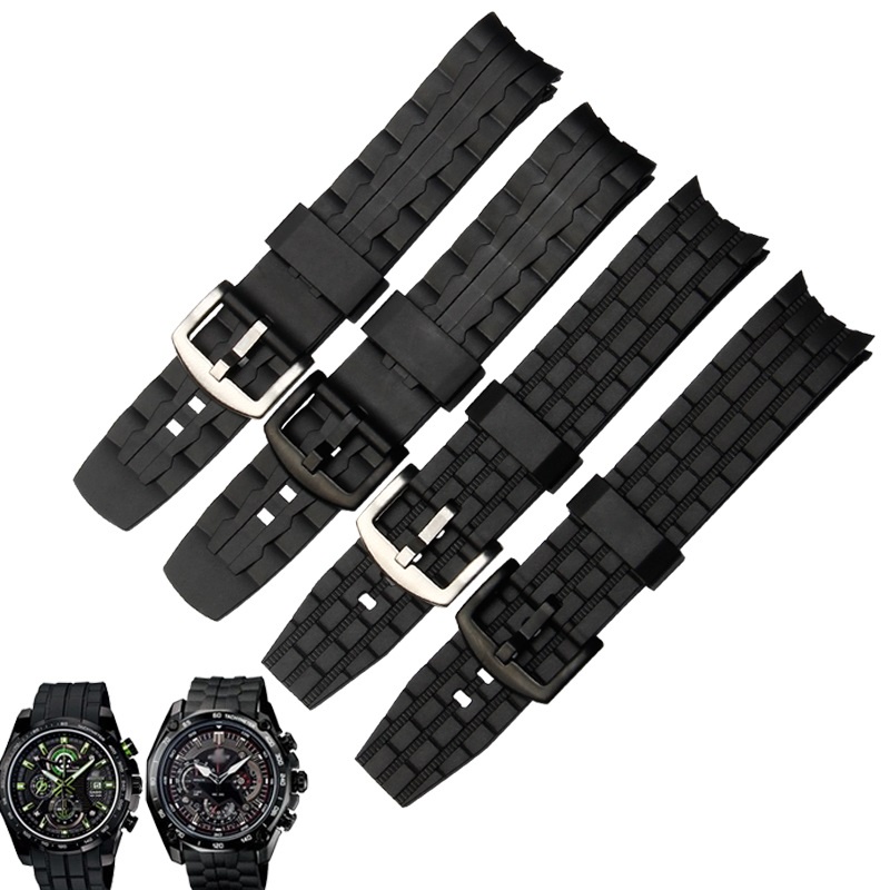 Dây Cao Su Thay Thế Cho Đồng Hồ Casio Edifice EF 550 Ef523 EF-550 EF-523 Dày 22mm