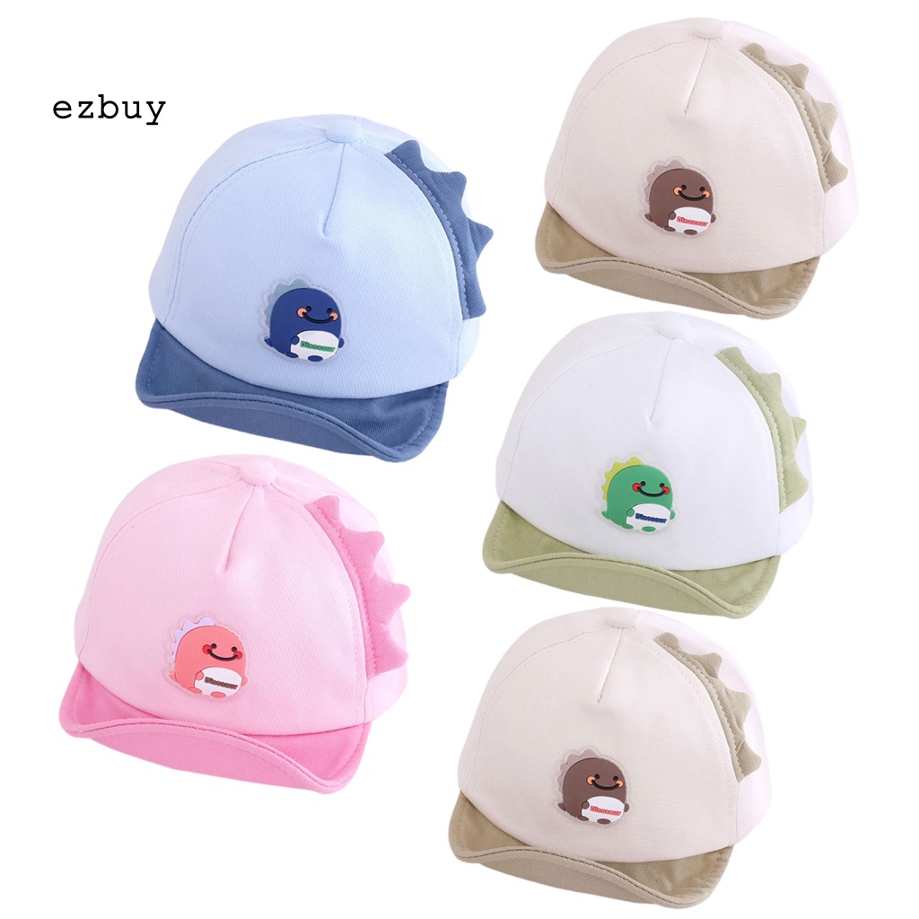 Mũ Lưỡi Trai Cotton Thoáng Khí In Họa Tiết Khủng Long Dành Cho Bé