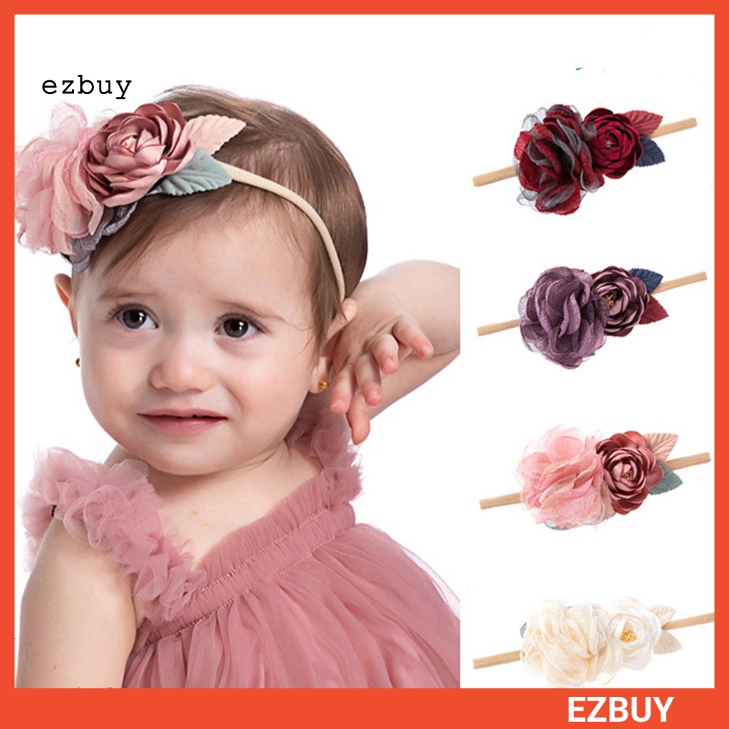 Băng Đô Hoa Hồng Mềm Mại Thoải Mái Sáng Tạo Cho Bé