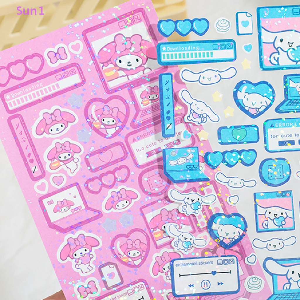Sun1 &gt; Hình Dán Hoạt Hình Sanrio Cinnamoroll Melody Girl Dễ Thương Trang Trí Sổ Tay Kế Hoạch Diy