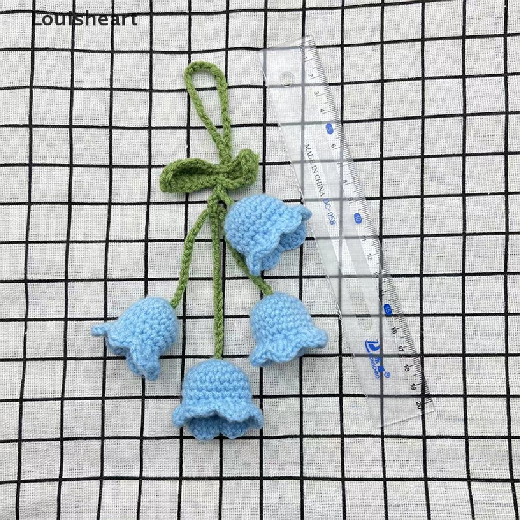 1 Móc Khóa Louisheart Đan Len Thủ Công Hình Hoa Lá TFG