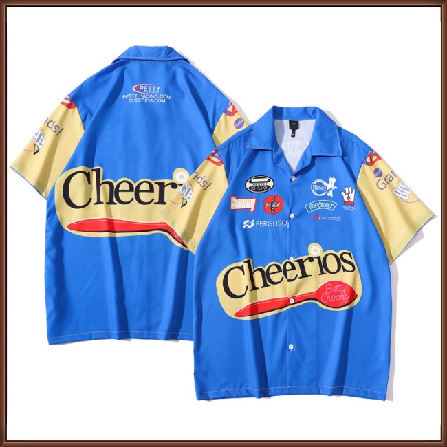 Áo Thun Tay Ngắn Cổ Bẻ In Họa Tiết Hawaii Cổ Điển Thời Trang Đi Biển Mùa Hè Cho Nam