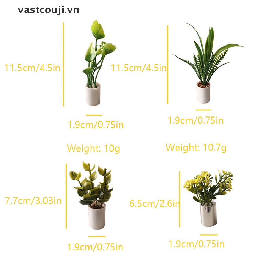 Mô Hình Chậu Hoa Trang Trí Nhà Búp Bê Tỉ Lệ 1: 12