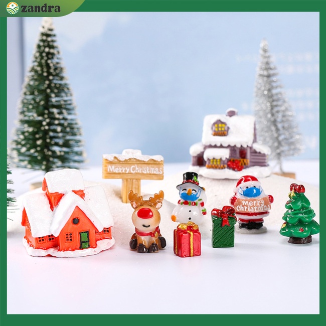 Ông Già Noel / Người Tuyết Bằng Nhựa Dễ Thương Dùng Trang Trí Bonsai