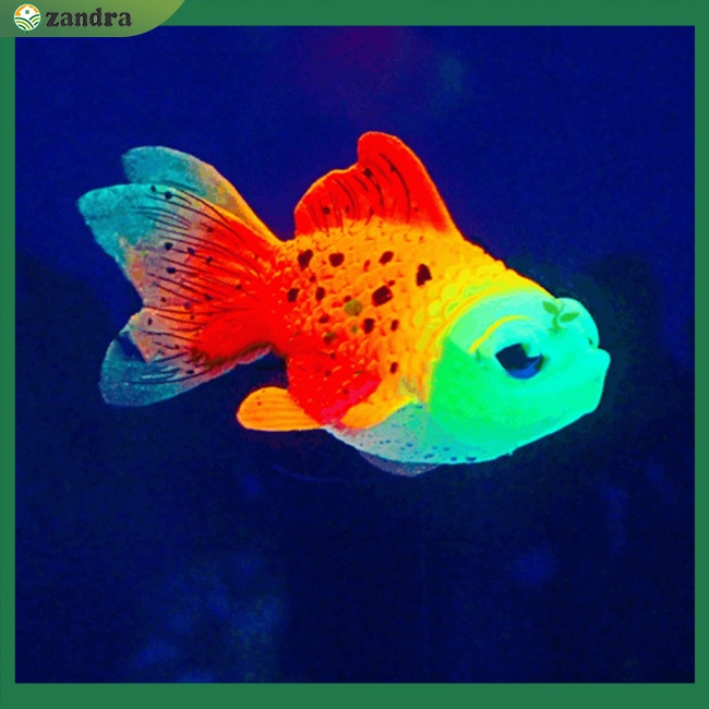 Mô Hình Cá Vàng Giả Bằng Silicone Phát Quang Dùng Trang Trí Bể Cá