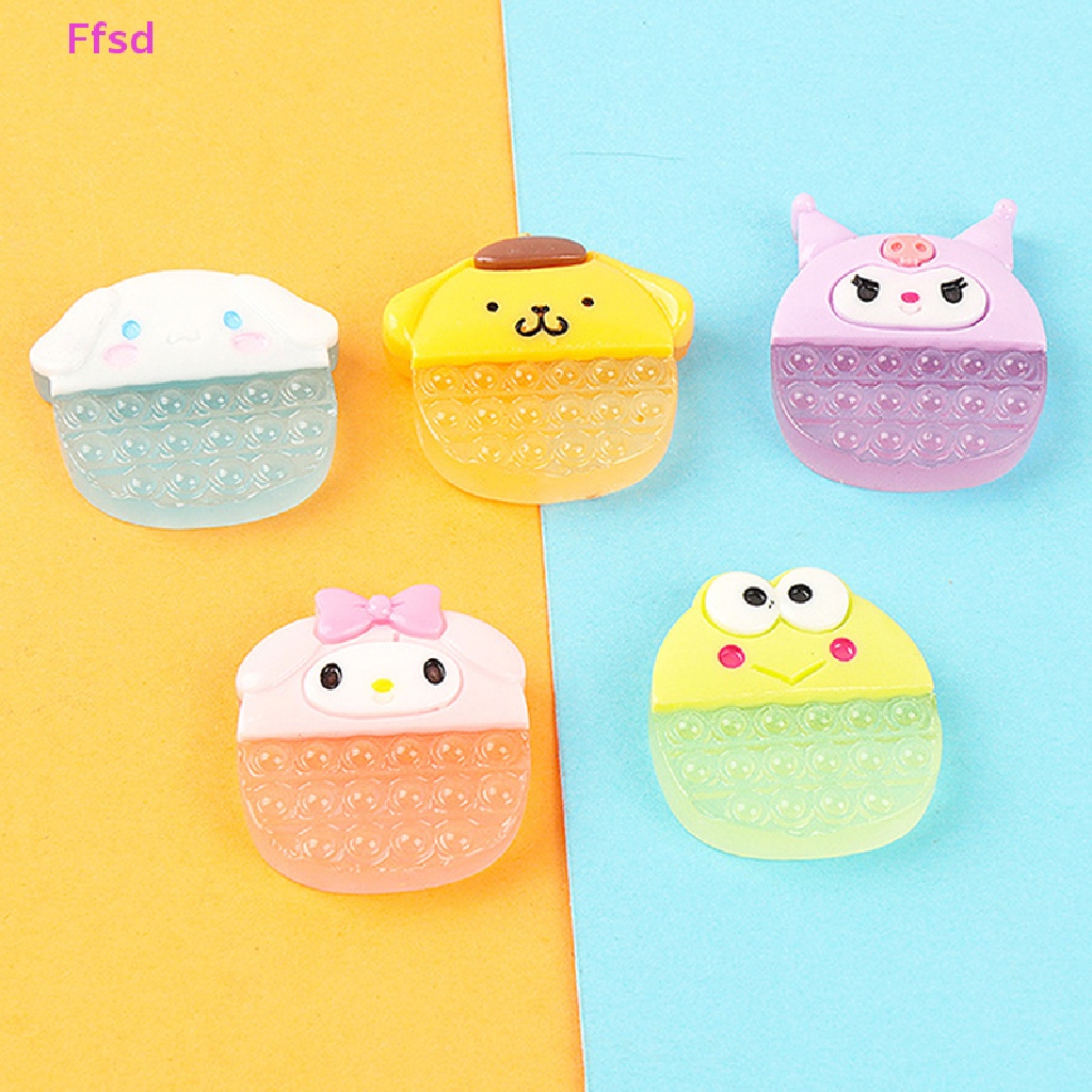 {Ffsd} Miếng Dán Trang Trí Tủ Lạnh Mô Phỏng Thủ Công Màu Dạ Quang Hình Chú Chó Hoạt Hình Kuromi Diy Bán Chạy *