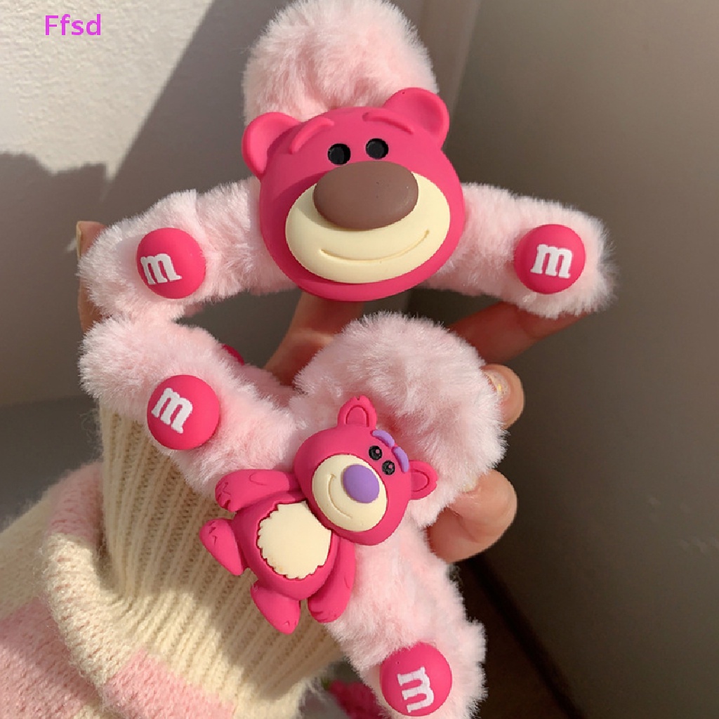 {Ffsd} Băng Đô Cài Tóc Hoạt Hình Gấu Dâu Tây Ba Chiều Dễ Thương Phụ Kiện Trang Điểm Mặt Cho Nữ * Bán Chạy