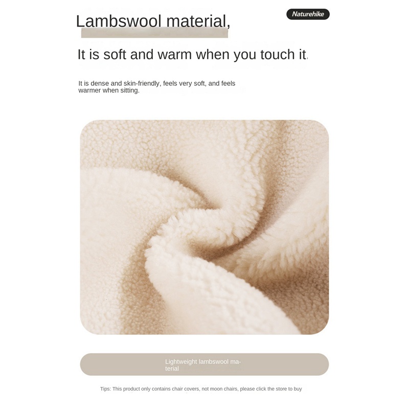 1 Vỏ Bọc Ghế Ngồi Giữ Ấm Mùa Đông Bằng Len Cashmere Hiệu NatureHike