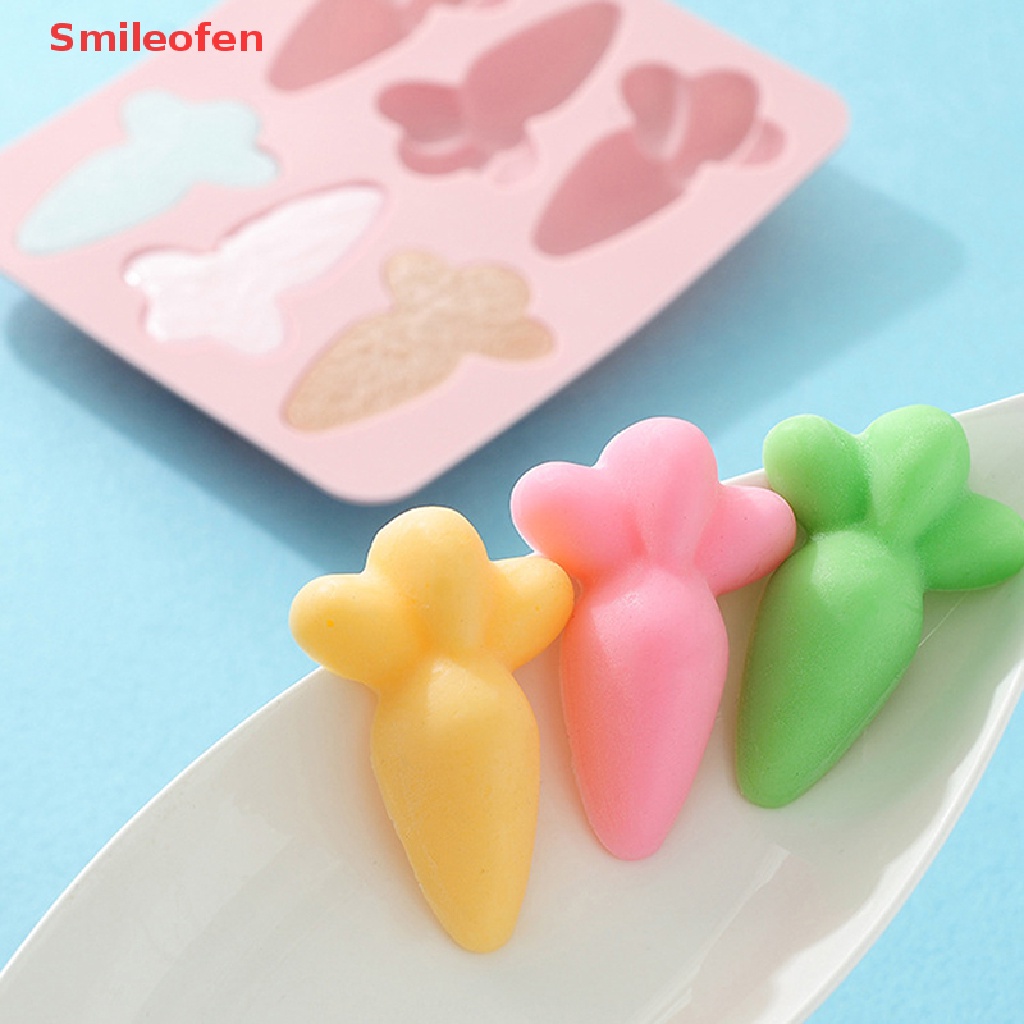 Khuôn Silicon Làm Bánh / Sô Cô La Hình Củ Cà Rốt DIY Mới