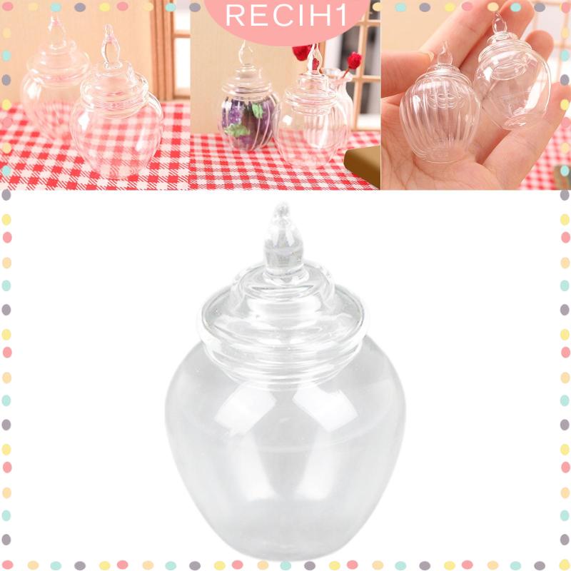 Hũ Thủy Tinh Đựng Kẹo / Thức Ăn Vặt Thu Nhỏ 1: 12 Trang Trí Nhà Búp Bê 1: 12