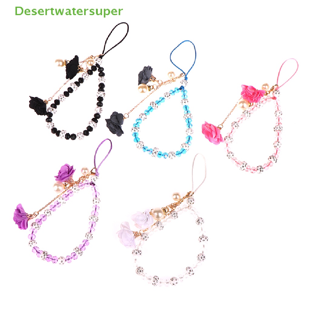 Dây Đeo Điện Thoại / Chìa Khóa / Vòng Tay Chuỗi Hạt Chống Thất Lạc Hình Hoa Xinh Xắn
