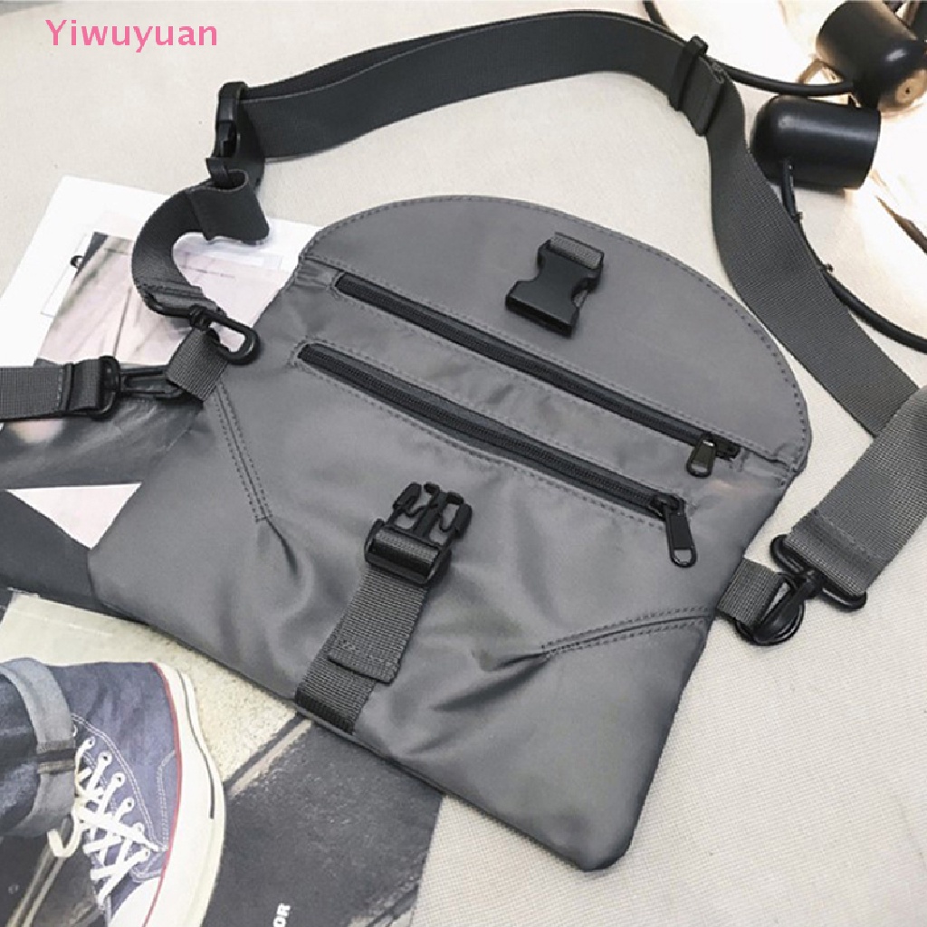 Túi Đeo Chéo Nylon Màu Trơn Chống Thấm Nước Đựng Điện Thoại Thời Trang Cho Nam Và Nữ