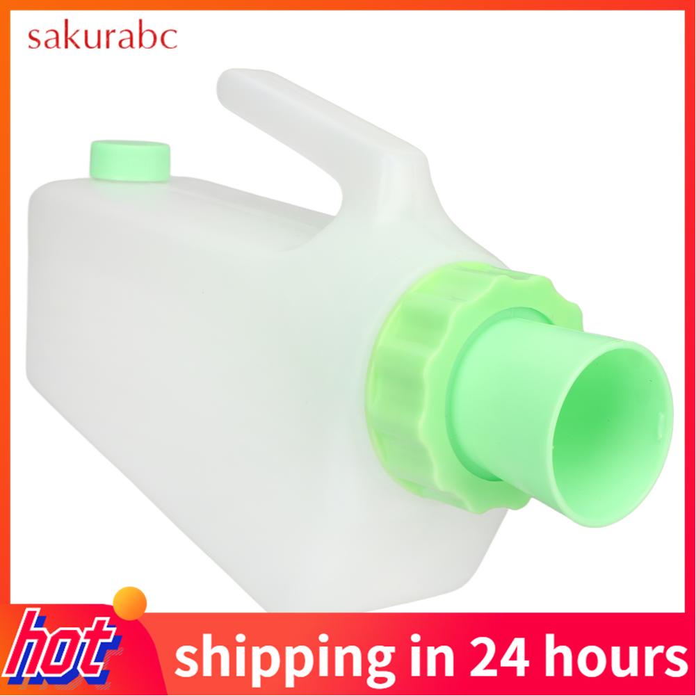 Sakurabc Urine Bottle Portable Reusable Male Urine Bottle with Lid for Bed for Patient