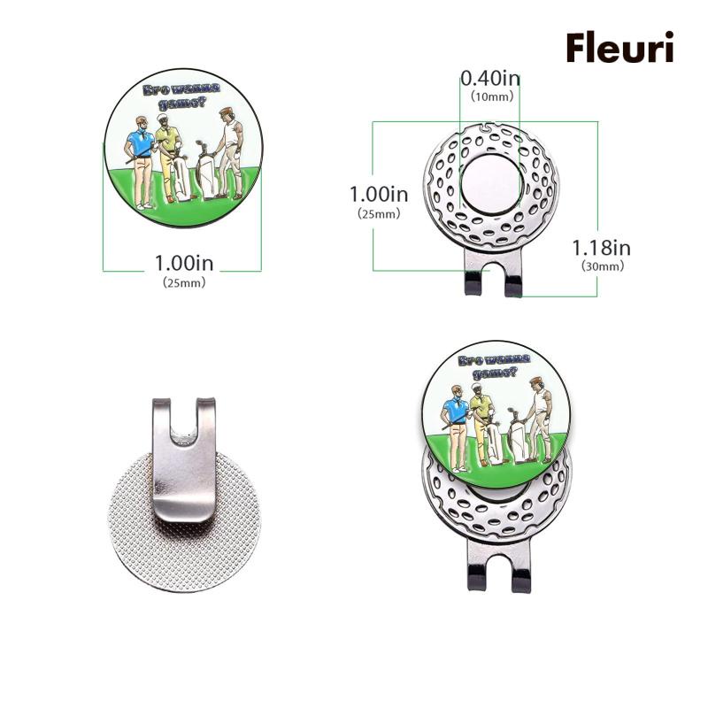 Kẹp Đánh Dấu Vị Trí Bóng Golf 25mm Có Thể Tháo Rời Tiện Dụng