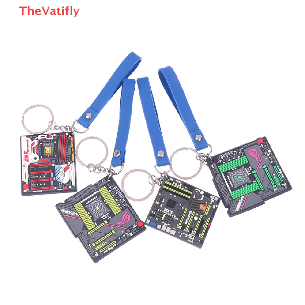 [Thevalifly] Móc Khóa Hình Bo Mạch Chủ Mini Sáng Tạo Phụ Kiện Ô Tô