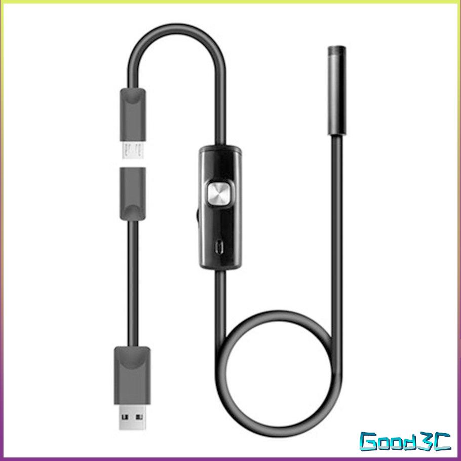 Camera Nội Soi 5.5Mm Linh Hoạt Ip67 Máy Tính Chống Nước Xách Tay Có Thể Điều Chỉnh 6 Đèn Led Kiểm Tra Ảnh Borescope Cho Android [U/1]