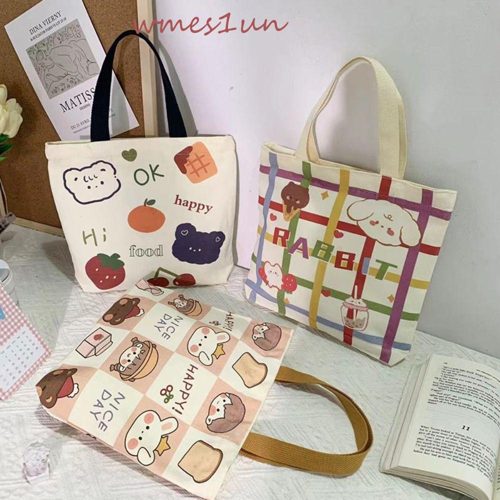 Túi vải Họa Tiết Hoạt Hình Phong Cách Nhật Bản WMES15H