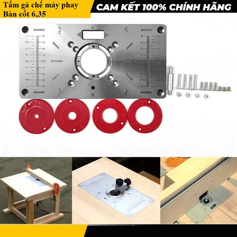 Tấm Gá Chế Máy Phay Gỗ _ Mặt Gá Máy Phay Bàn Làm Mộc DIY