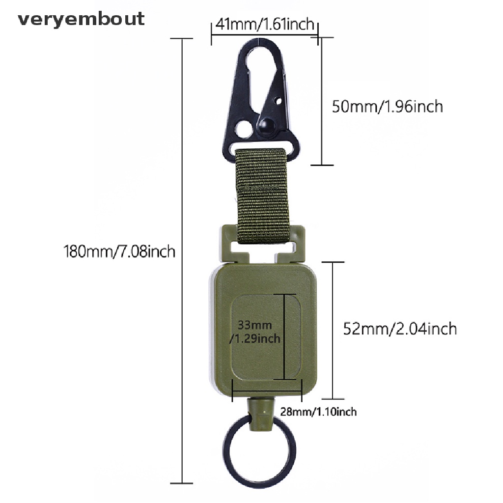 Móc Khóa Dây Thép Chất Lượng Cao Đa Năng Có Thể Thu Gọn Dùng Khi Câu Cá / Leo Núi
