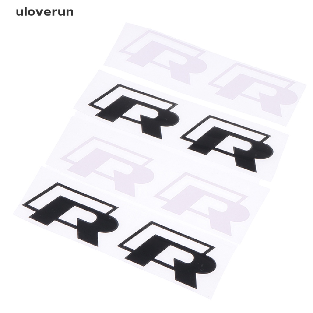 Uloverun Set 4 Đề Can Dán Trang Trí Phanh Xe GOLF R Chất Lượng Cao