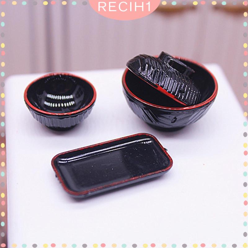 Bộ Dụng Cụ Ăn Uống Mini Kiểu Nhật Bản 1: 12 Dùng Trang Trí Nhà Búp Bê / 1 / 12