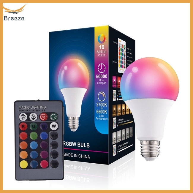 Bóng Đèn Led Rgb Ac85-265v 4 Chế Độ Thay Đổi Màu Sắc Kèm Bộ Nhớ Dùng Trang Trí Nhà Cửa