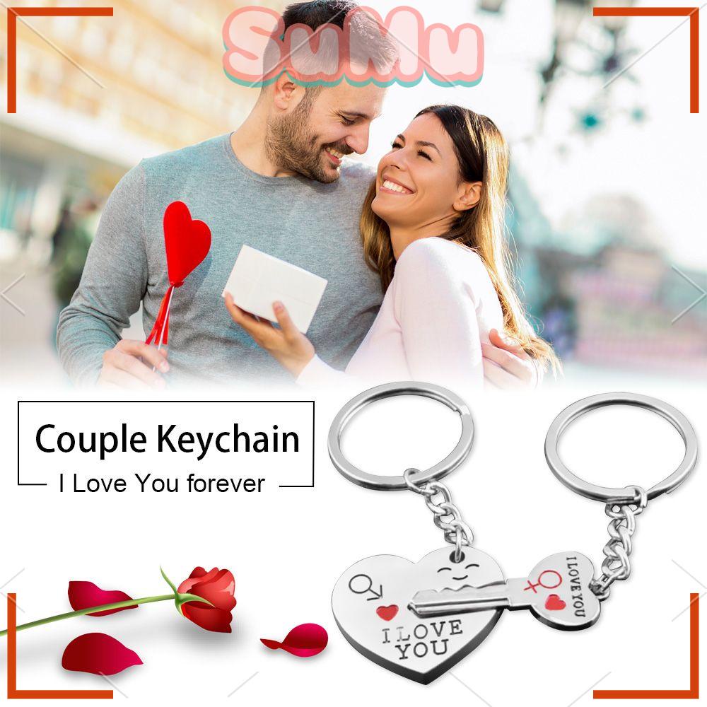 Móc Khóa Cặp Đôi In Chữ I Love You