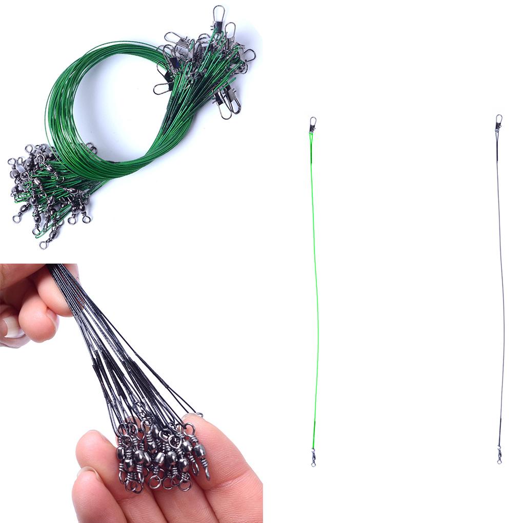 Bộ 10 Dây Câu Cá Bằng Thép Không Gỉ Chống Cắn Chất Lượng Cao