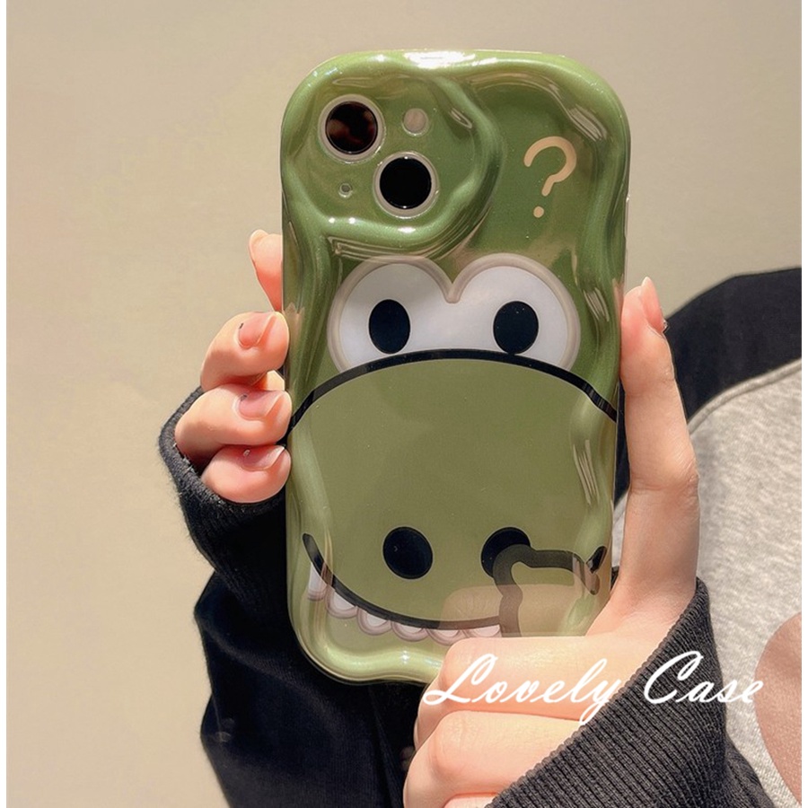 Ốp Điện Thoại Mềm Họa Tiết Hà Mã Màu Xanh Lá Cho IPhone14 13 12 11 Pro Max 8 7 6 6s Plus X Xr Xs Max SE 2020