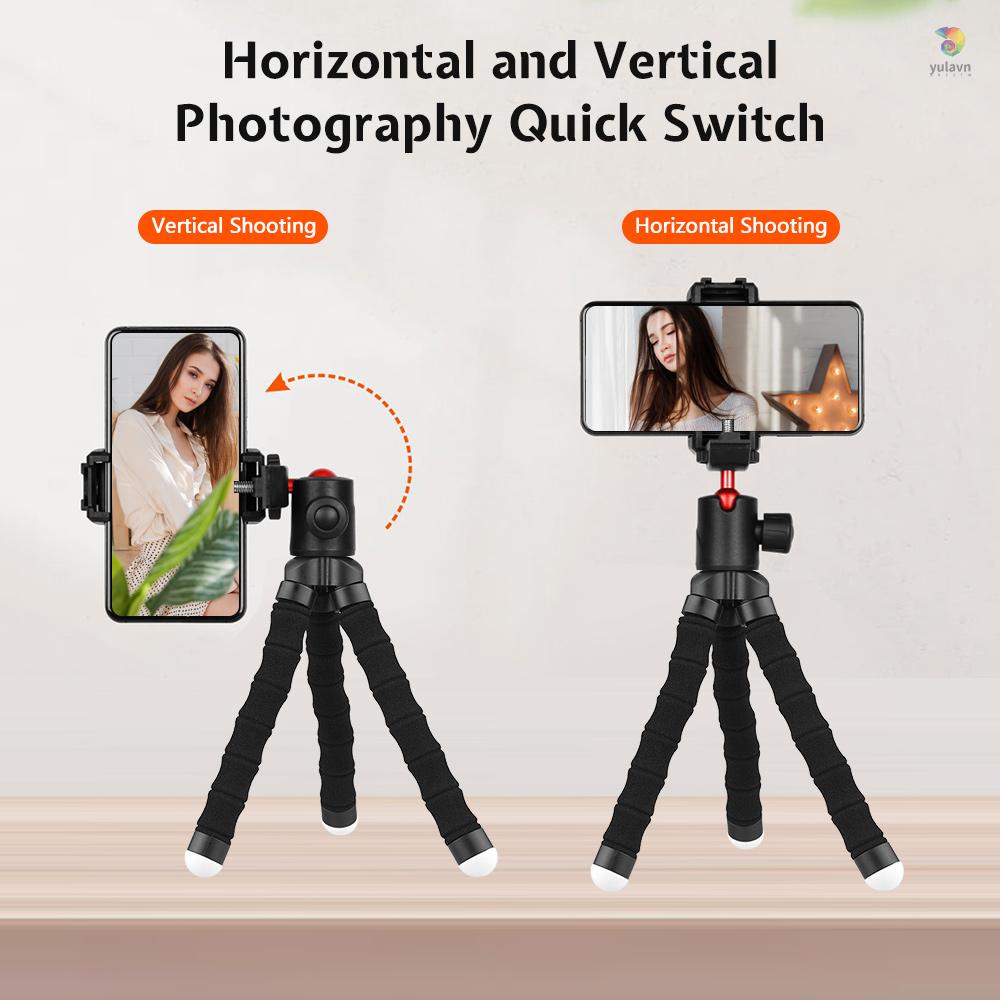 Giá Đỡ Ba Chân Mini Đầu Bi Bạch Tuộc Linh Hoạt KT-500 + BD-50 Có Thể Điều Chỉnh Kẹp 1 / 4 Inch Cho Điện Thoại Thông Minh / Máy Quay Phim Selfie