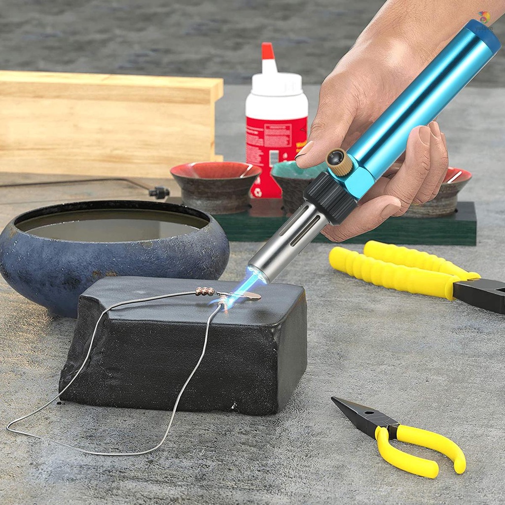 Mỏ Hàn Sắt Khí Butan Điều Chỉnh Được 2370°F Lò Xo Nhiệt Độ Cao Chuyên Dụng Cho Đốt Gỗ Điện Tử