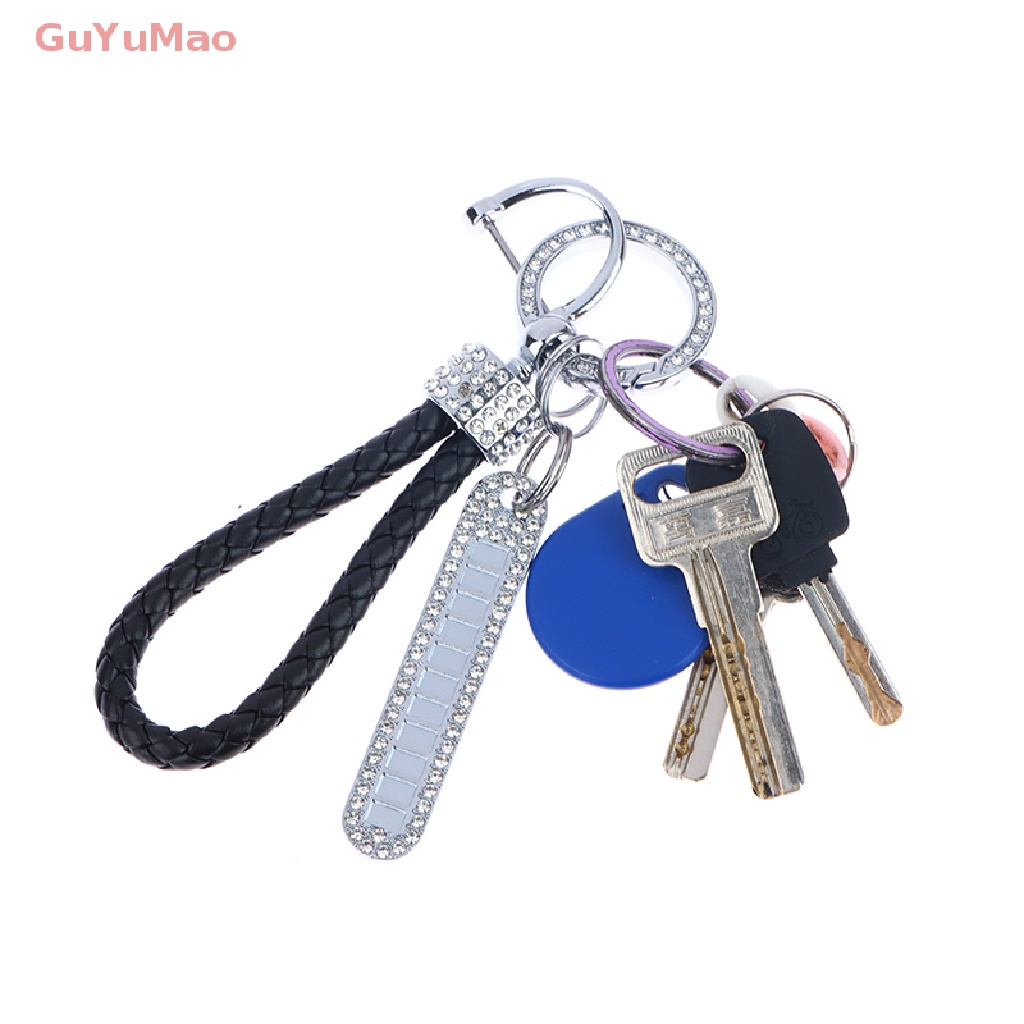 [cxGUYU] Móc Chìa Khóa Xe Hơi Mạng Màu Đỏ Dát Kim Cương Cho Nữ PRTA