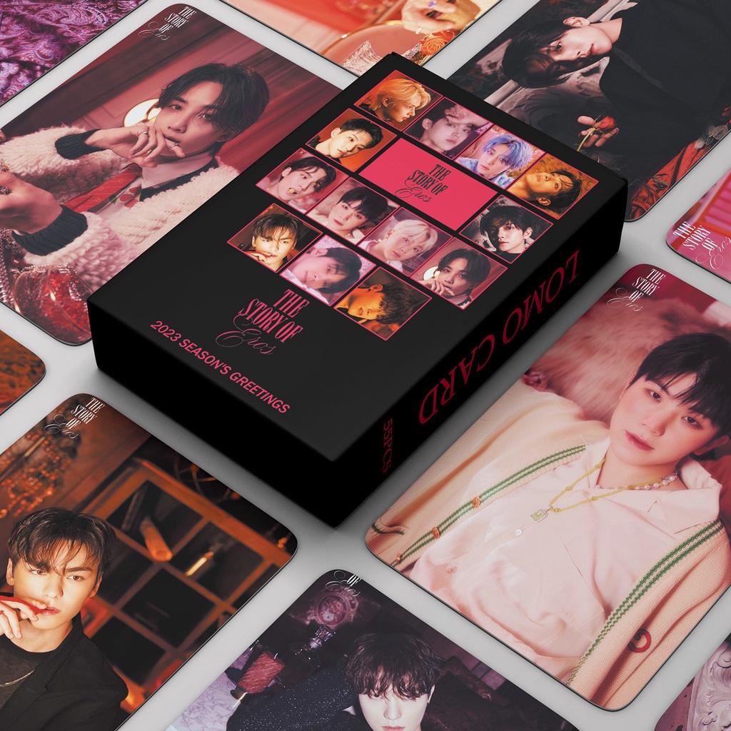 Bộ 55 Thẻ Hình LOMO Nhóm Nhạc SEVENTEEN 2023 YS2
