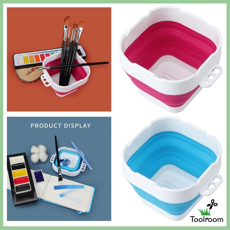 Xô Đựng Nước Rửa Cọ Vẽ Có Thể Gấp Gọn Tiện Dụng