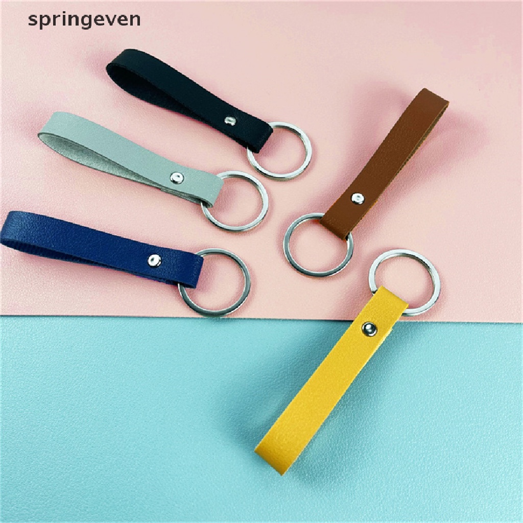 Móc Chìa Khóa Bằng Da PU Thời Trang Dành Cho Nam Nữ