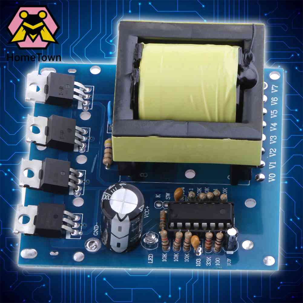 Mô Đun Tăng Áp 500W DC 12V-24V Sang AC 180V-220V-380V Chuyên Dụng