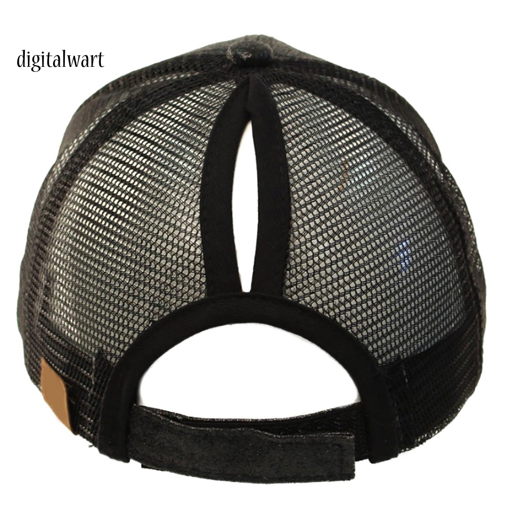 Kỹ Thuật Số| Mũ Lưỡi Trai Cotton Phối Lưới Đính Kim Tuyến Lấp Lánh Thời Trang Cho Nữ