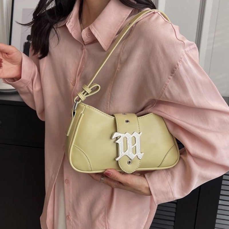 Ielgy Túi Xách Đeo Vai Phối Khóa Cài Đơn Giản Thời Trang Cao Cấp Phong Cách Pháp Có Thể Điều Chỉnh Phần Cứng Nuche Dành Cho Bạn Nữ