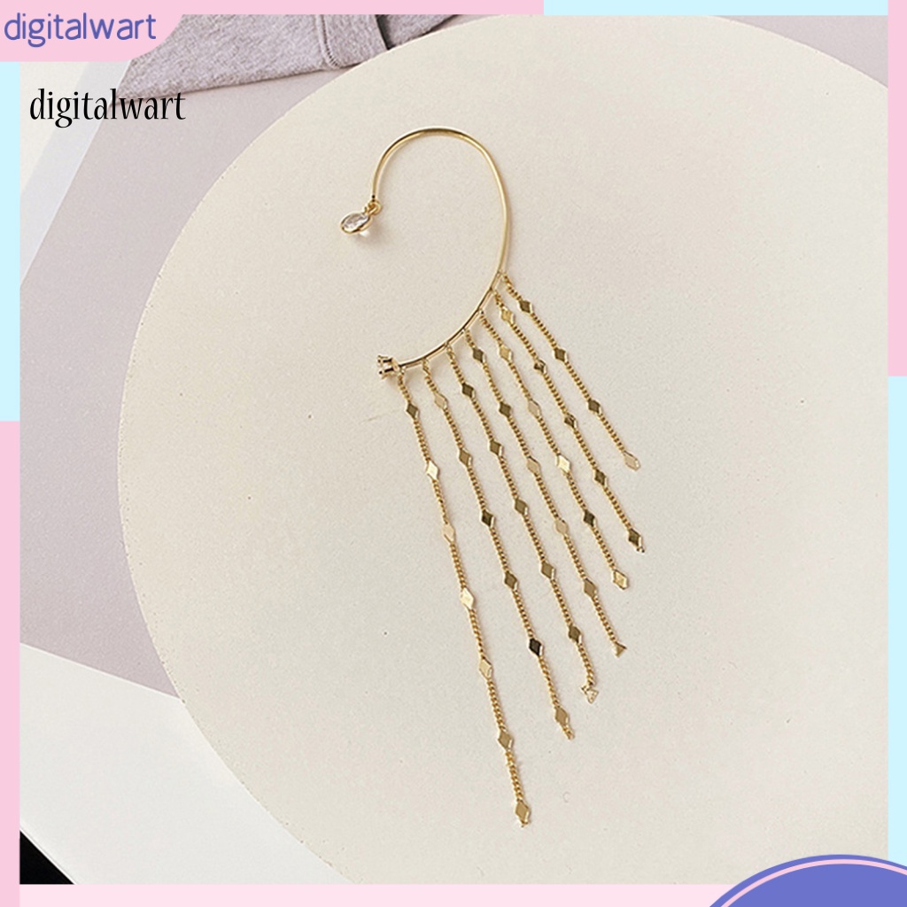 Kỹ Thuật Số| 1 Khuyên Kẹp Vành Tai Tua Rua Phong Cách Vintage