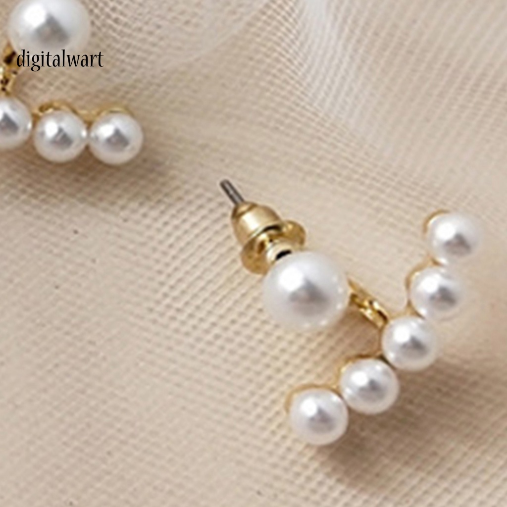 Kỹ Thuật Số| 1 Đôi Bông Tai Hình Hoa Đính Ngọc Trai Giả Phong Cách Vintage Dành Cho Nữ