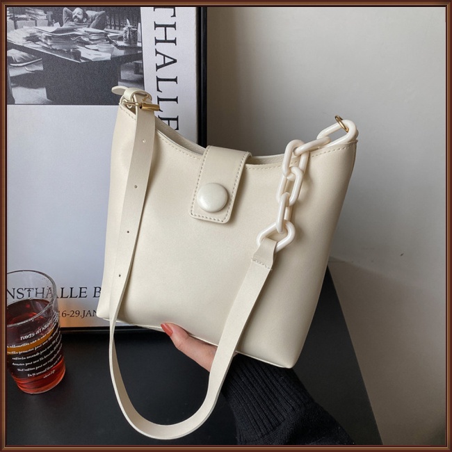 Túi Xách Da Đeo Vai Đa Năng Có Khóa Kéo Thời Trang Cho Nữ