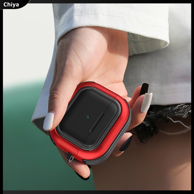 Vỏ Bảo Vệ Hộp Sạc Tai Nghe Airpods3 Không Dây Chống Bụi Chống Trầy Kèm Móc Khóa