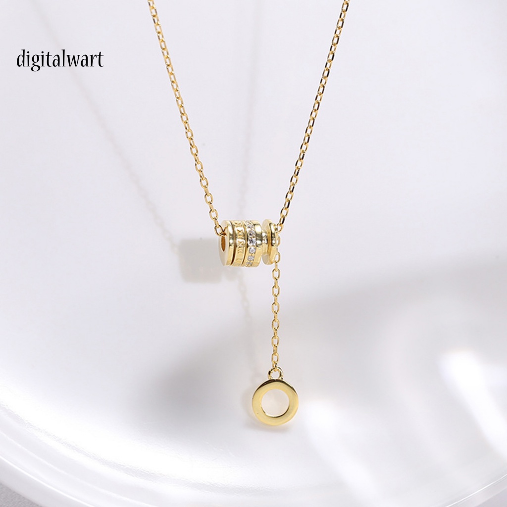 Kỹ Thuật Số| Vòng cổ Mạ Bạc Hình Trụ Thân Thiện Với Làn Da